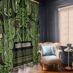 Aotearoa Iwi Ngati Raukawa Window Curtain Maori Wharenui House Tribal Pattern