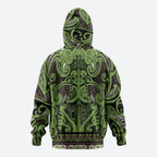 Aotearoa Iwi Ngati Raukawa Zip Hoodie Maori Wharenui House Tribal Pattern