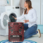 Aotearoa Iwi Ngati Toa Laundry Basket Maori Wharenui House Tribal Pattern