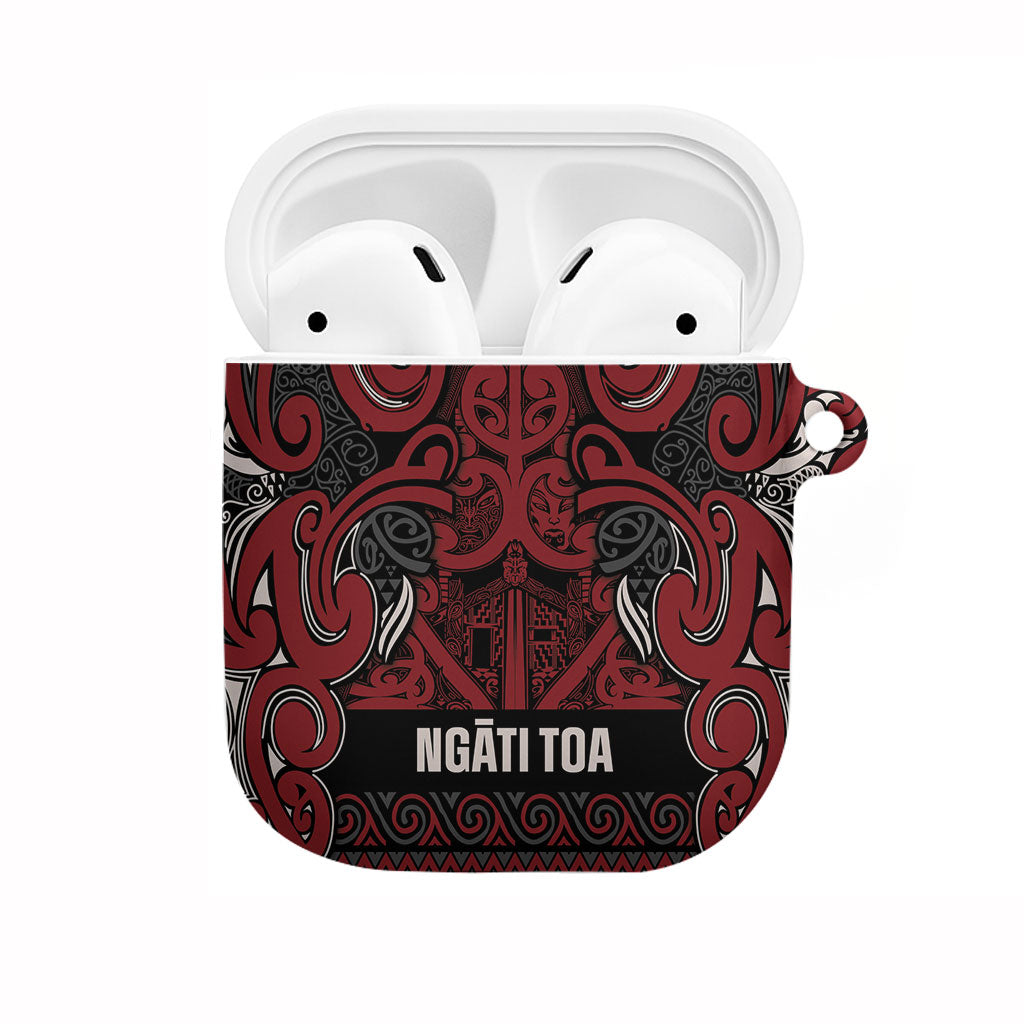 Aotearoa Iwi Ngati Toa AirPods Case Maori Wharenui House Tribal Pattern