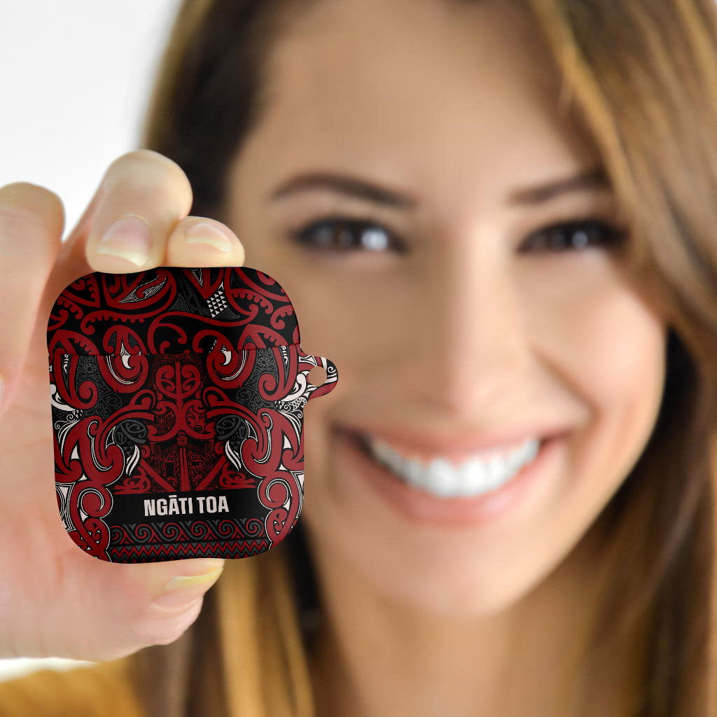 Aotearoa Iwi Ngati Toa AirPods Case Maori Wharenui House Tribal Pattern