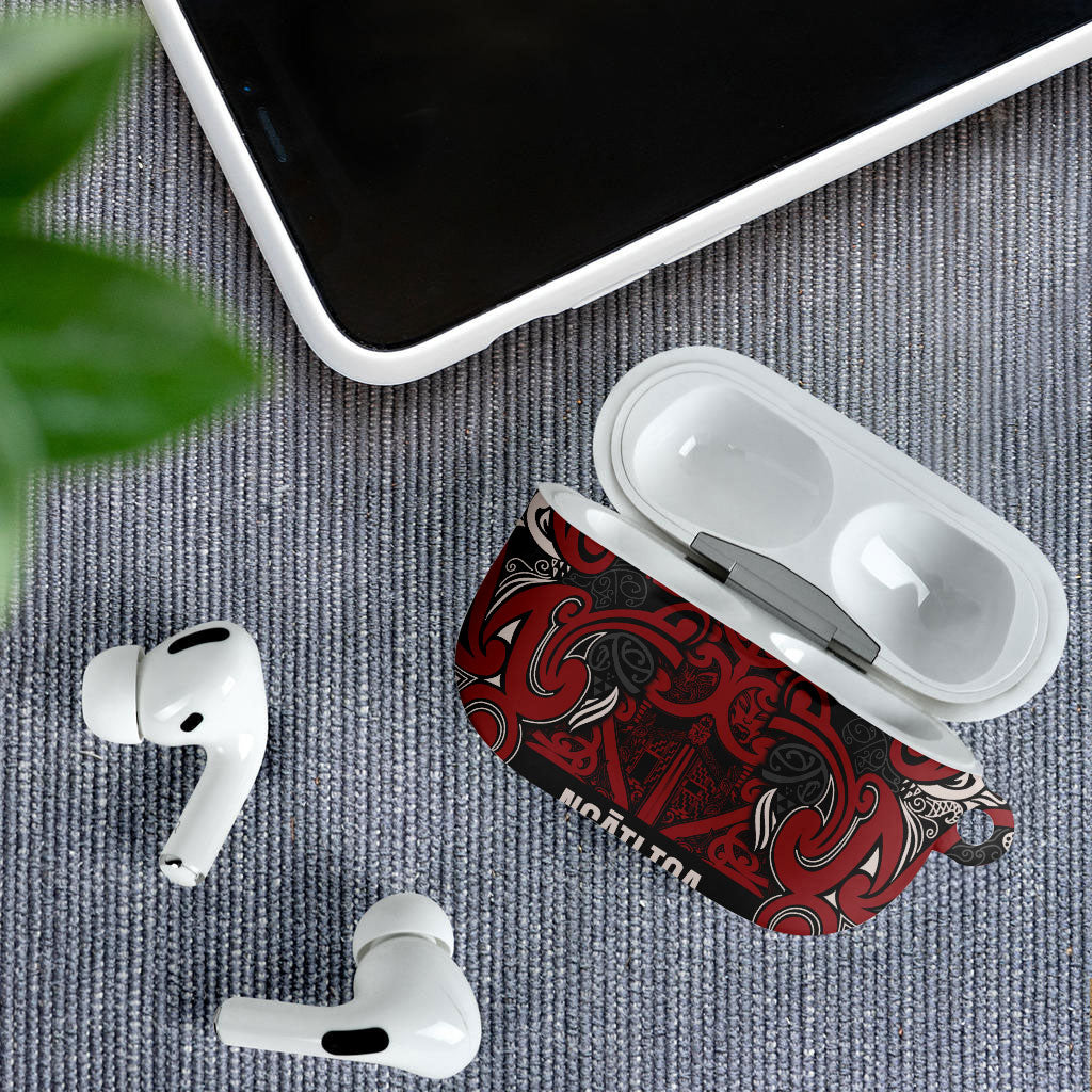 Aotearoa Iwi Ngati Toa AirPods Case Maori Wharenui House Tribal Pattern