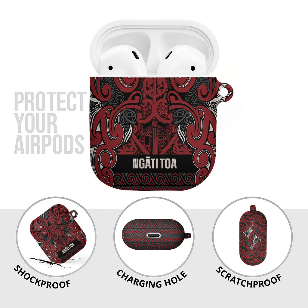 Aotearoa Iwi Ngati Toa AirPods Case Maori Wharenui House Tribal Pattern
