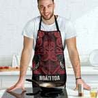 Aotearoa Iwi Ngati Toa Apron Maori Wharenui House Tribal Pattern