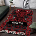 Aotearoa Iwi Ngati Toa Area Rug Maori Wharenui House Tribal Pattern