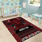 Aotearoa Iwi Ngati Toa Area Rug Maori Wharenui House Tribal Pattern