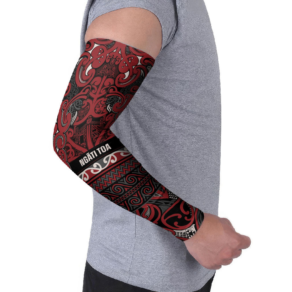Aotearoa Iwi Ngati Toa Arm Sleeves Maori Wharenui House Tribal Pattern