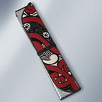 Aotearoa Iwi Ngati Toa Auto Sun Shade Maori Wharenui House Tribal Pattern