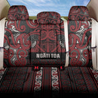 Aotearoa Iwi Ngati Toa Back Car Seat Cover Maori Wharenui House Tribal Pattern