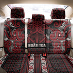 Aotearoa Iwi Ngati Toa Back Car Seat Cover Maori Wharenui House Tribal Pattern