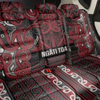 Aotearoa Iwi Ngati Toa Back Car Seat Cover Maori Wharenui House Tribal Pattern
