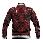 Aotearoa Iwi Ngati Toa Baseball Jacket Maori Wharenui House Tribal Pattern