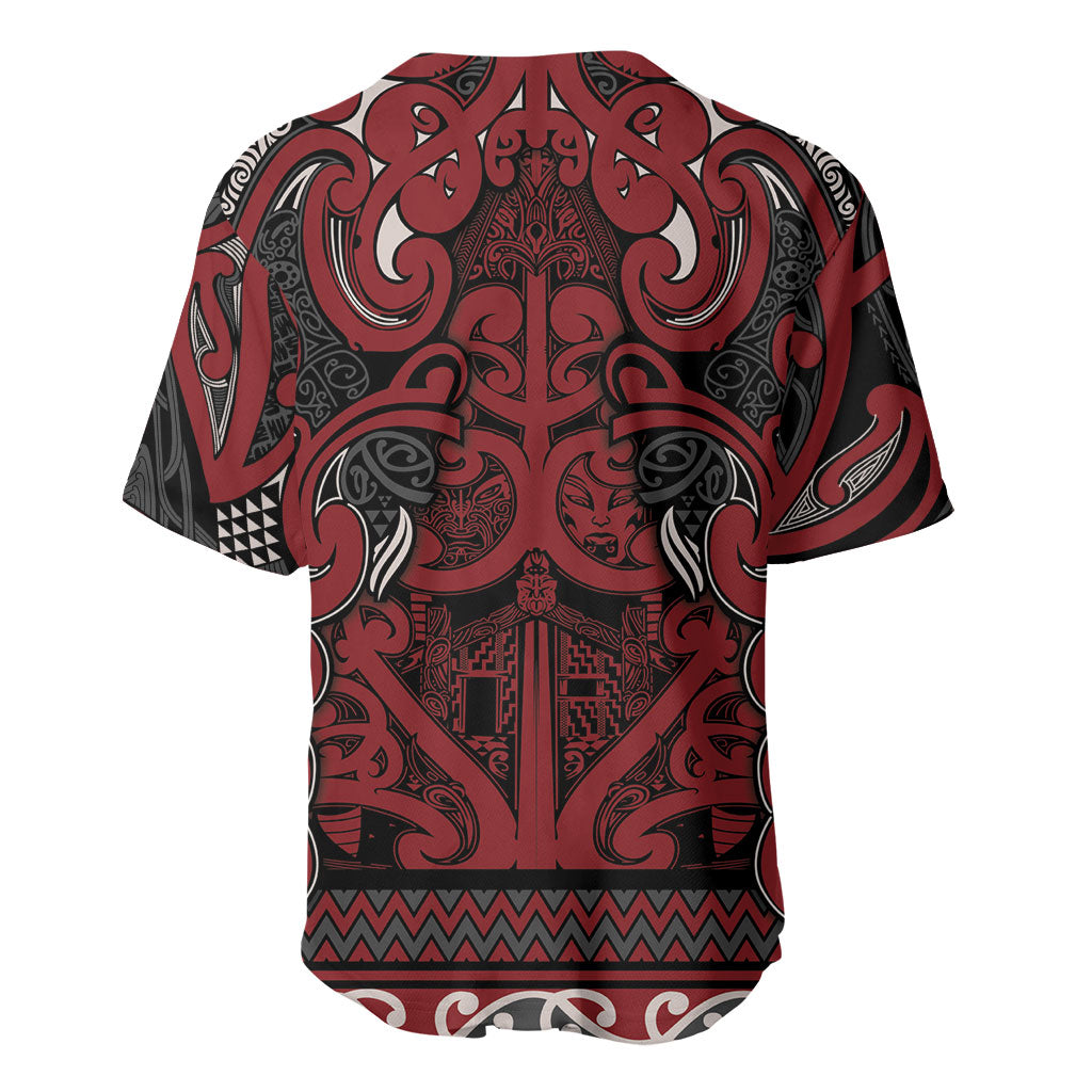 Aotearoa Iwi Ngati Toa Baseball Jersey Maori Wharenui House Tribal Pattern