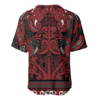 Aotearoa Iwi Ngati Toa Baseball Jersey Maori Wharenui House Tribal Pattern