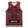 Aotearoa Iwi Ngati Toa Basketball Jersey Maori Wharenui House Tribal Pattern