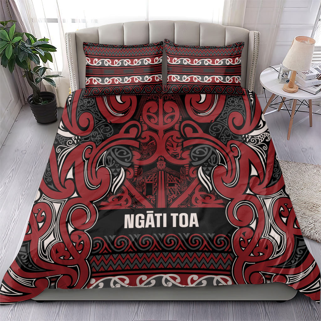 Aotearoa Iwi Ngati Toa Bedding Set Maori Wharenui House Tribal Pattern