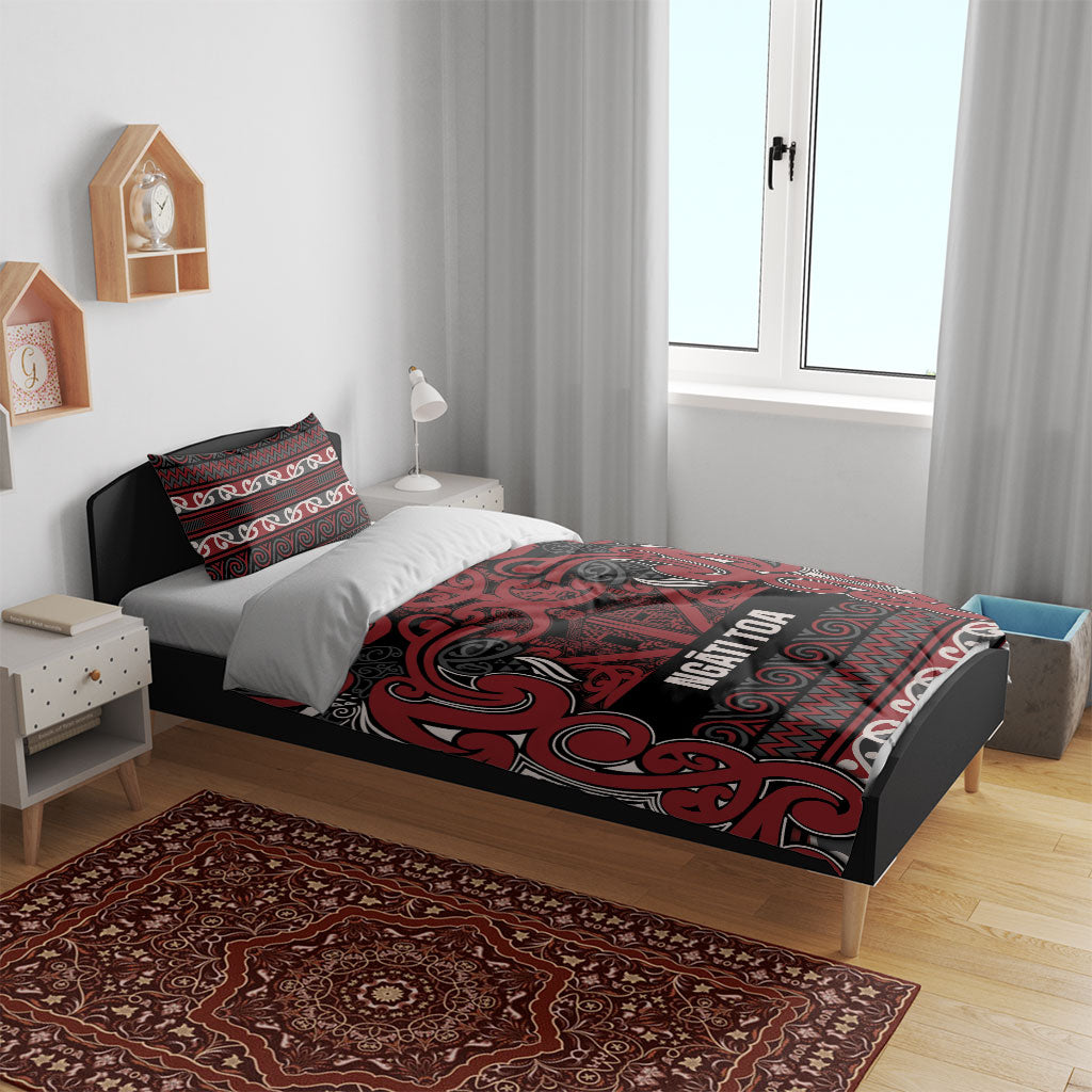 Aotearoa Iwi Ngati Toa Bedding Set Maori Wharenui House Tribal Pattern