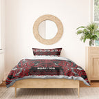 Aotearoa Iwi Ngati Toa Bedding Set Maori Wharenui House Tribal Pattern
