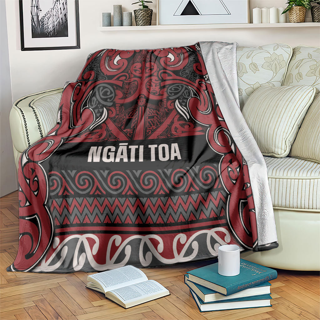 Aotearoa Iwi Ngati Toa Blanket Maori Wharenui House Tribal Pattern