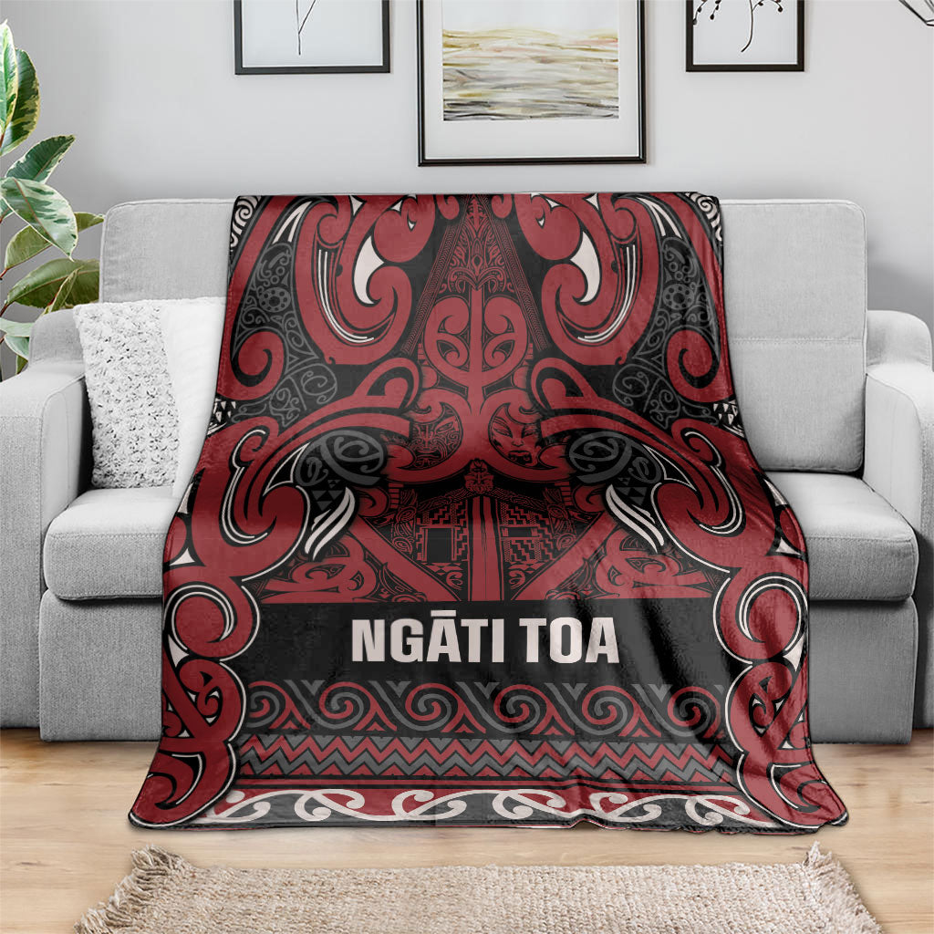 Aotearoa Iwi Ngati Toa Blanket Maori Wharenui House Tribal Pattern