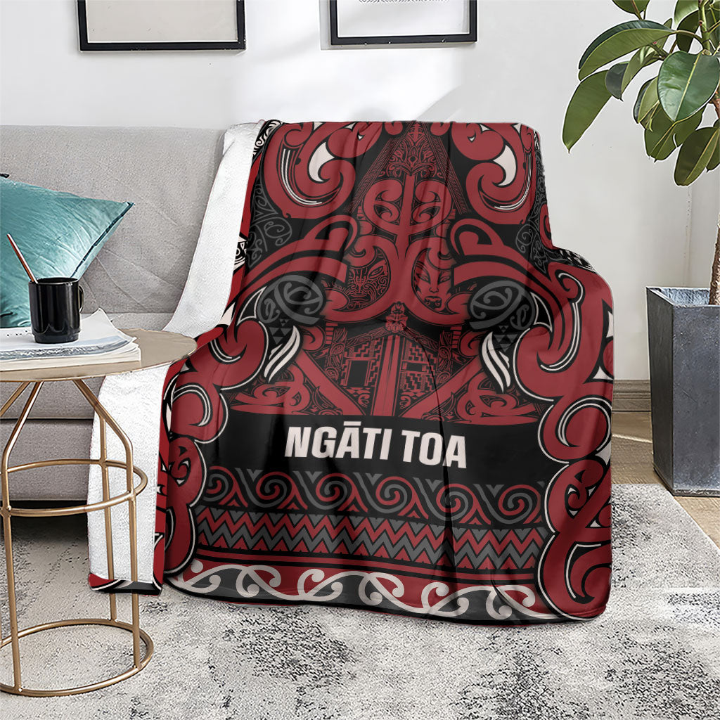 Aotearoa Iwi Ngati Toa Blanket Maori Wharenui House Tribal Pattern