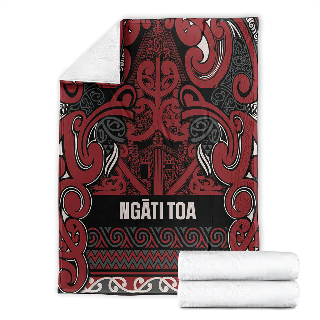 Aotearoa Iwi Ngati Toa Blanket Maori Wharenui House Tribal Pattern