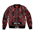Aotearoa Iwi Ngati Toa Bomber Jacket Maori Wharenui House Tribal Pattern