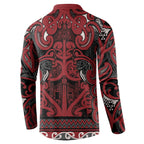 Aotearoa Iwi Ngati Toa Button Sweatshirt Maori Wharenui House Tribal Pattern