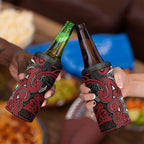 Aotearoa Iwi Ngati Toa 4 in 1 Can Cooler Tumbler Maori Wharenui House Tribal Pattern