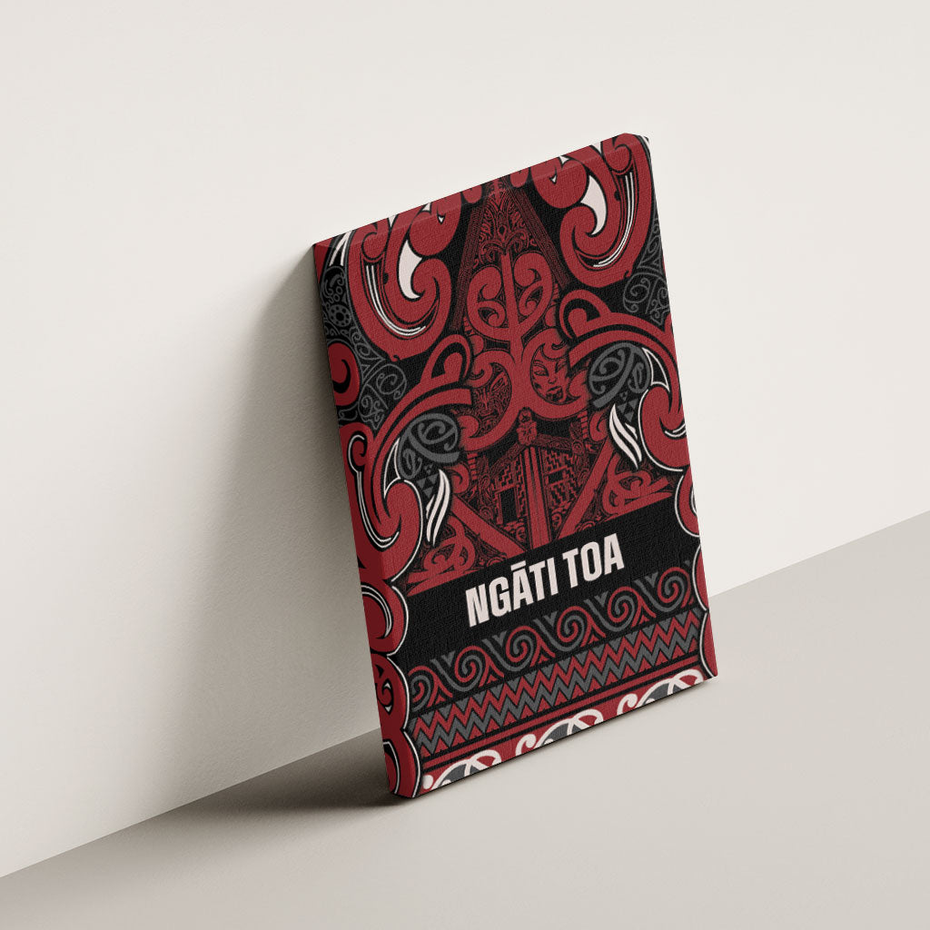 Aotearoa Iwi Ngati Toa Canvas Wall Art Maori Wharenui House Tribal Pattern