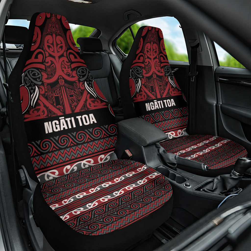 Aotearoa Iwi Ngati Toa Car Seat Cover Maori Wharenui House Tribal Pattern