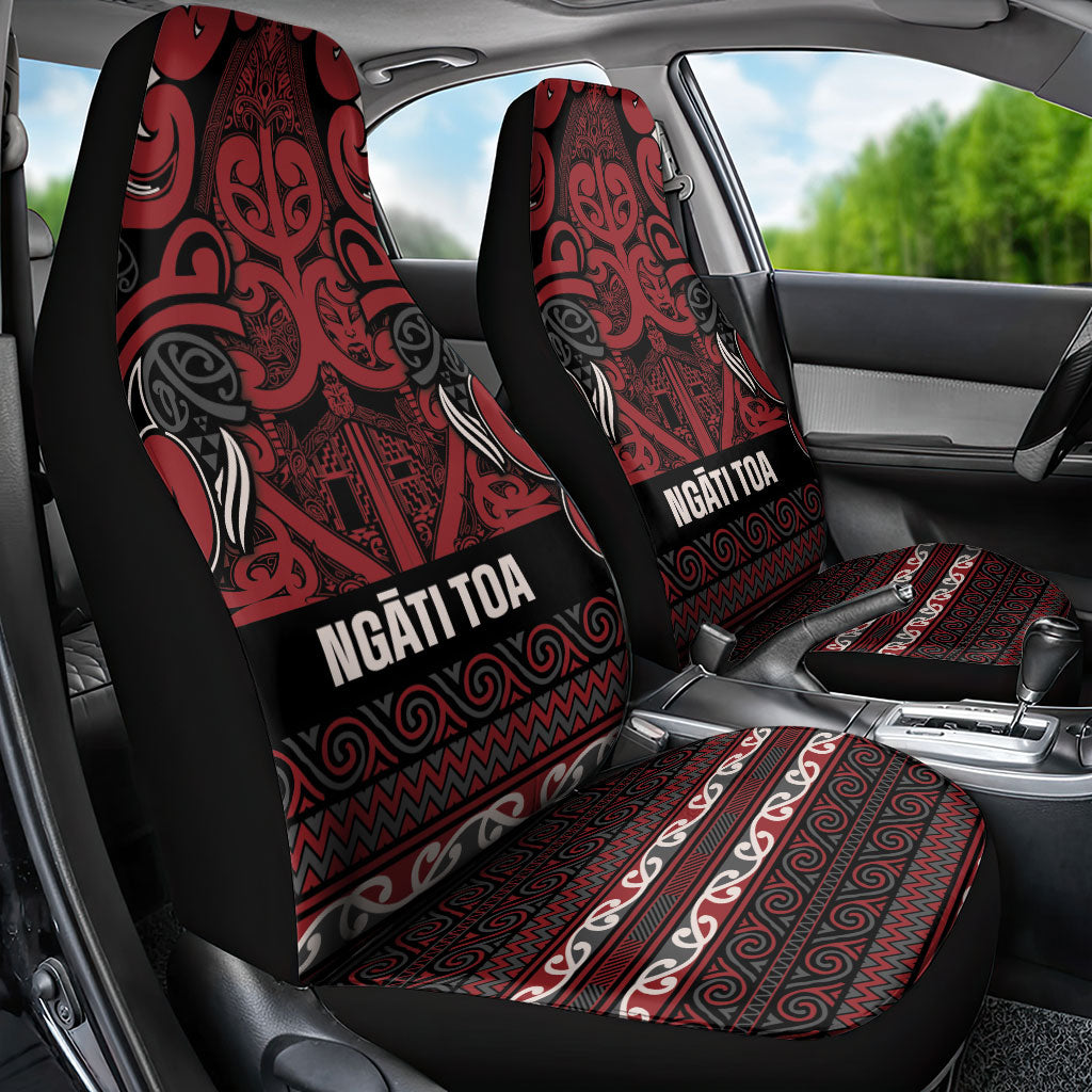 Aotearoa Iwi Ngati Toa Car Seat Cover Maori Wharenui House Tribal Pattern