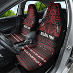Aotearoa Iwi Ngati Toa Car Seat Cover Maori Wharenui House Tribal Pattern