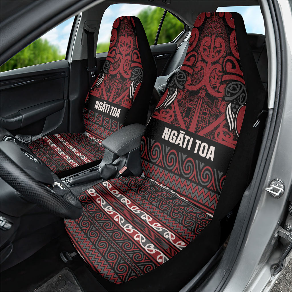 Aotearoa Iwi Ngati Toa Car Seat Cover Maori Wharenui House Tribal Pattern