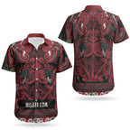Aotearoa Iwi Ngati Toa Couples Matching Off Shoulder Maxi Dress and Hawaiian Shirt Maori Wharenui House Tribal Pattern