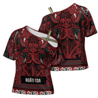 Aotearoa Iwi Ngati Toa Cross Shoulder Shirt Maori Wharenui House Tribal Pattern