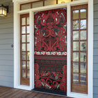 Aotearoa Iwi Ngati Toa Door Cover Maori Wharenui House Tribal Pattern