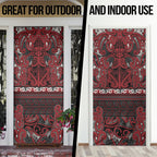Aotearoa Iwi Ngati Toa Door Cover Maori Wharenui House Tribal Pattern