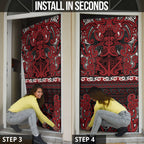 Aotearoa Iwi Ngati Toa Door Cover Maori Wharenui House Tribal Pattern