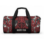 Aotearoa Iwi Ngati Toa Duffle Bag Maori Wharenui House Tribal Pattern