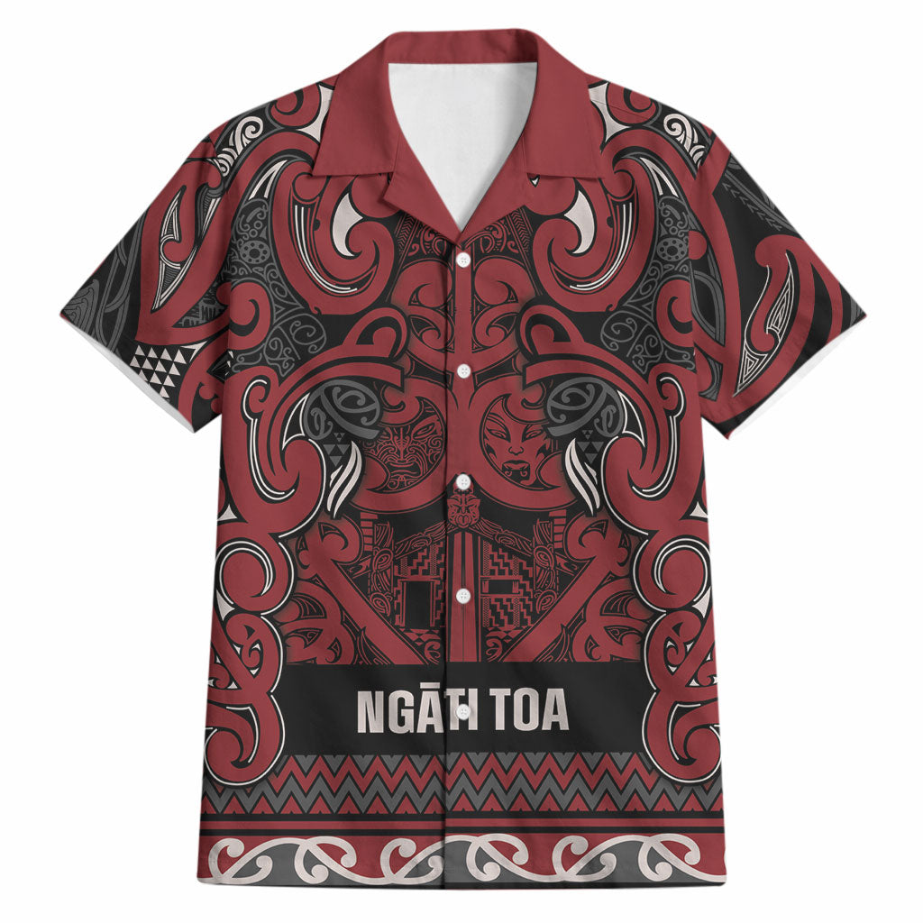 Aotearoa Iwi Ngati Toa Hawaiian Shirt Maori Wharenui House Tribal Pattern