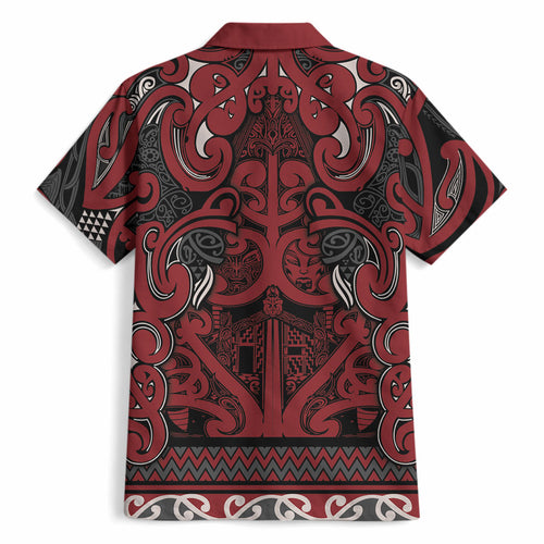 Aotearoa Iwi Ngati Toa Hawaiian Shirt Maori Wharenui House Tribal Pattern