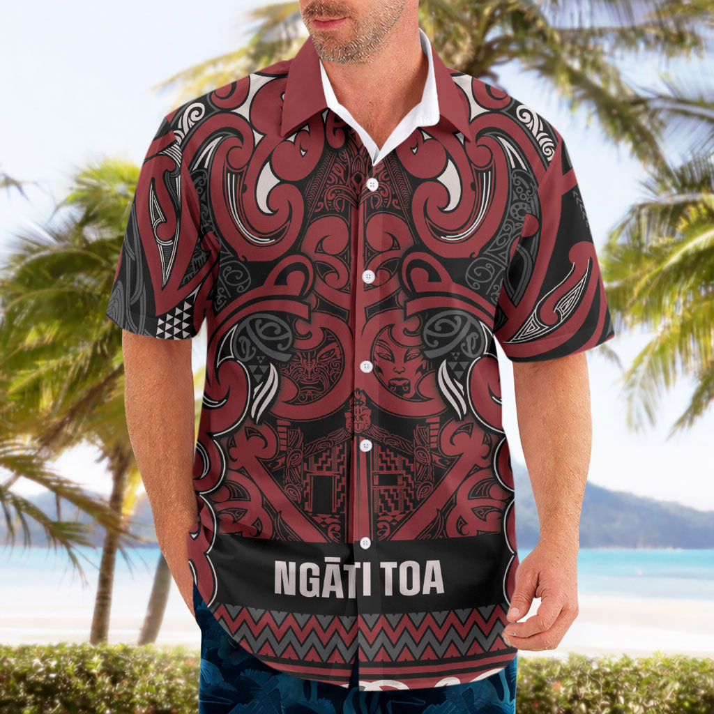 Aotearoa Iwi Ngati Toa Hawaiian Shirt Maori Wharenui House Tribal Pattern