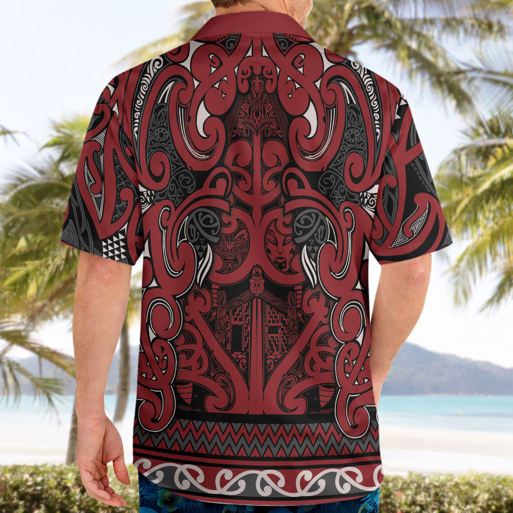 Aotearoa Iwi Ngati Toa Hawaiian Shirt Maori Wharenui House Tribal Pattern