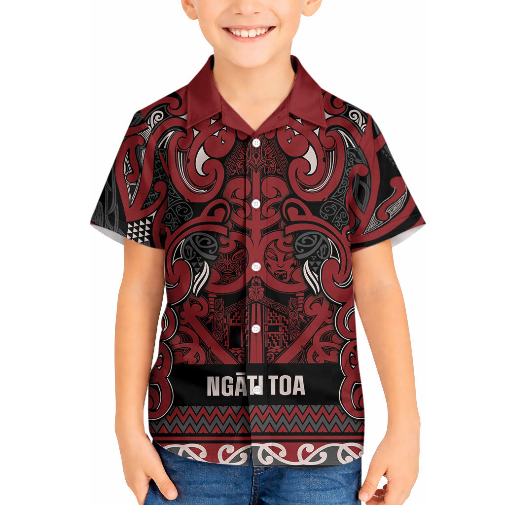 Aotearoa Iwi Ngati Toa Hawaiian Shirt Maori Wharenui House Tribal Pattern