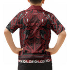 Aotearoa Iwi Ngati Toa Hawaiian Shirt Maori Wharenui House Tribal Pattern