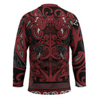 Aotearoa Iwi Ngati Toa Hockey Jersey Maori Wharenui House Tribal Pattern