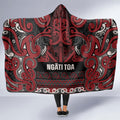 Aotearoa Iwi Ngati Toa Hooded Blanket Maori Wharenui House Tribal Pattern