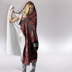 Aotearoa Iwi Ngati Toa Hooded Blanket Maori Wharenui House Tribal Pattern