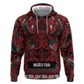Aotearoa Iwi Ngati Toa Hoodie Maori Wharenui House Tribal Pattern